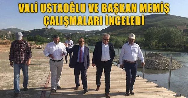 Vali Ustaoğlu ve Başkan Memiş Çalışmaları İnceledi