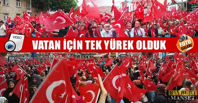 Vatan için tek yürek olduk