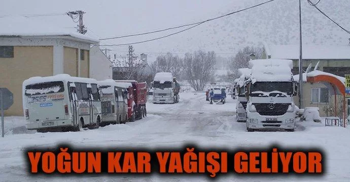 Yoğun Kar Yağışı Geliyor