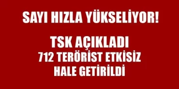 Zeytin Dalı Harekatında 712 Terörist Etkisiz Hale Getirildi